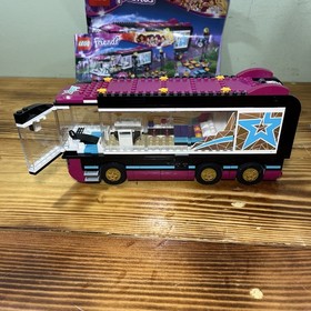 LEGO FRIENDS: Pop Star Tour Bus (41106) Near Complete With Mini Figs & Manuals
