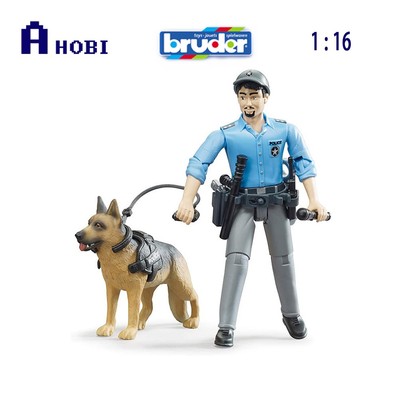 Bruder bworld Policeman with dog