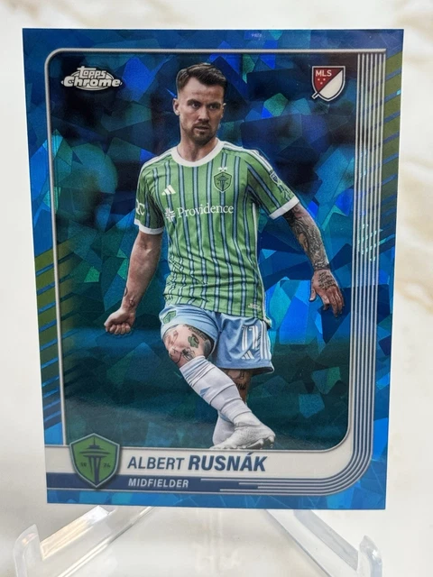 Albert Rusnàk 2025 Topps Chrome Sapphire MLS Seattle Sounders FC #171