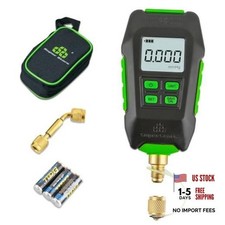 Digital Micron Vacuum Gauge 1/4" SAE, Digital Pressure Tester Meter HVAC,