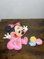 Vintage Disney Babies Minnie Mouse Wall Decor Vintage Plush Soft Nursery Baby