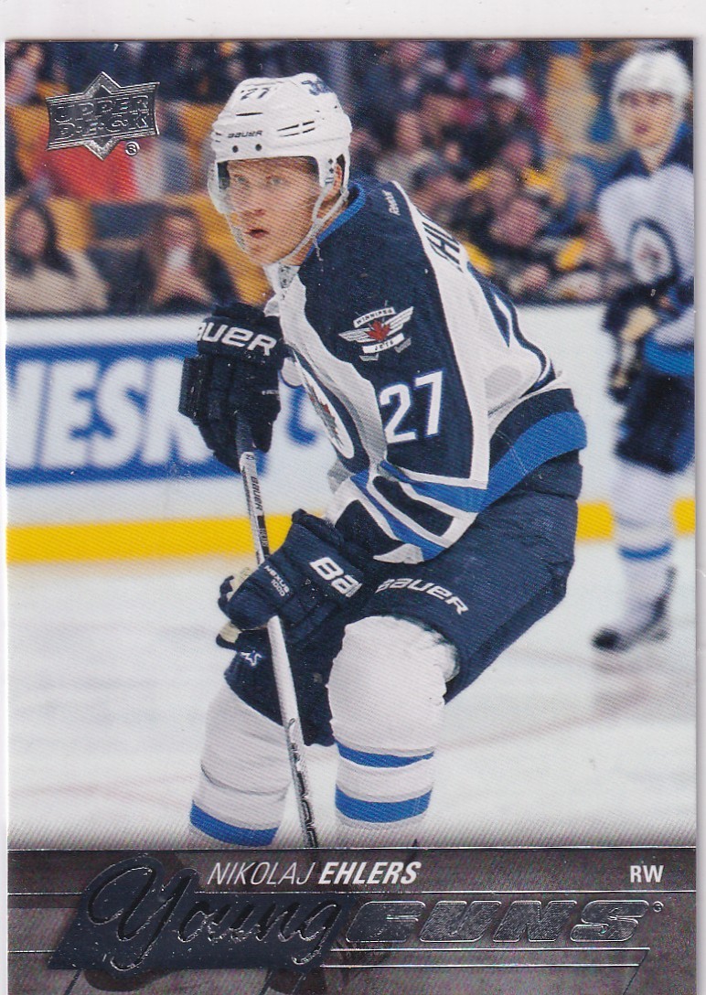 15/16 UD SERIES 1 NIKOLAJ EHLERS YOUNG GUNS RC SP ROOKIE #223