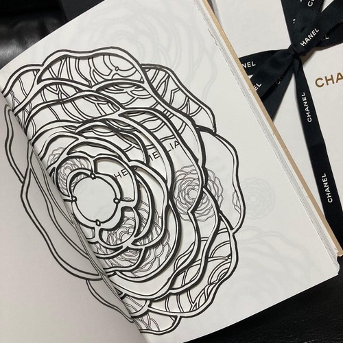 CHANEL Notebook Gold Lion-face Logo Women W/Box Not for sale Brand New Unused - Picture 11 of 20