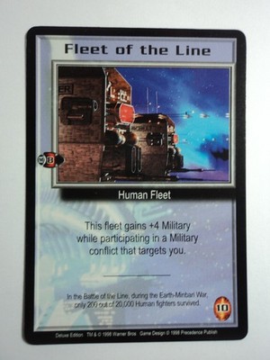 1998 BABYLON 5 CCG - DELUXE EDITION - RARE CARD - FLEET OF THE LINE