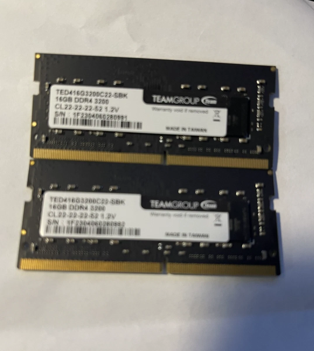 Team Group DDR4 SDRAM 32 GB Total Capacity Memory (RAM) for sale