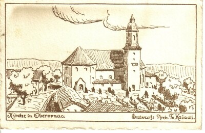 Postcard Oberornau Haag Obertaufkirchen Kaindl Church