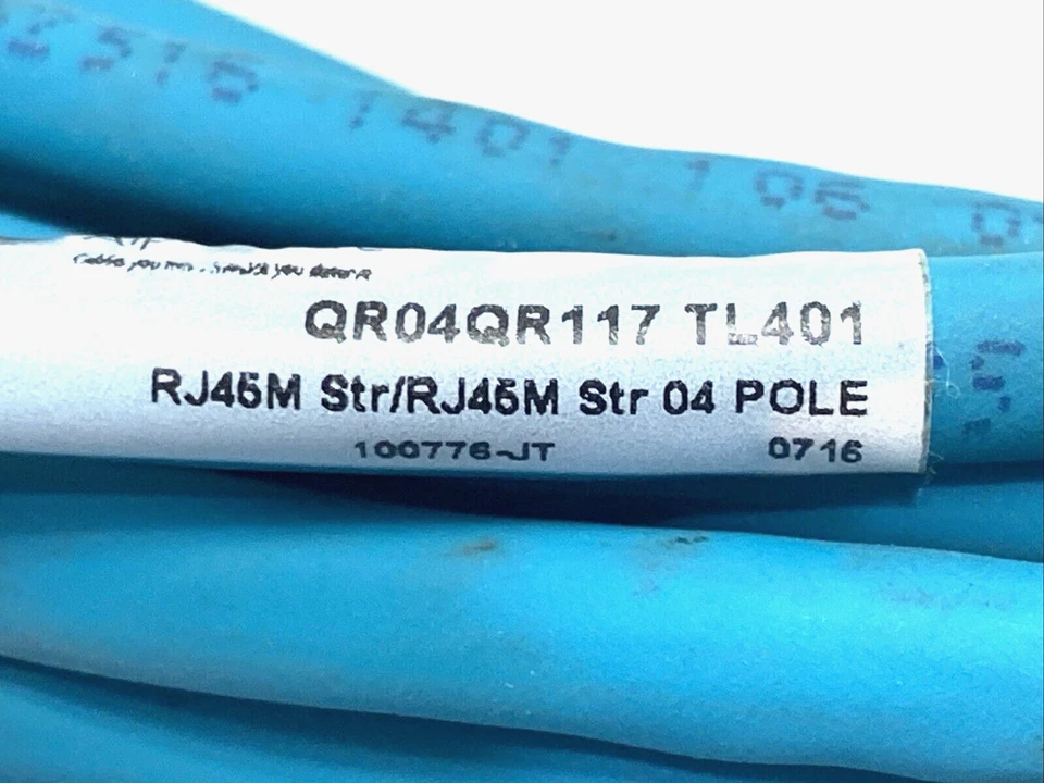 AlphaWire QR04QR117 TL401 Network Cable 20m RJ45M Str/RJ45M Str 04 POLE - Image 4 of 4
