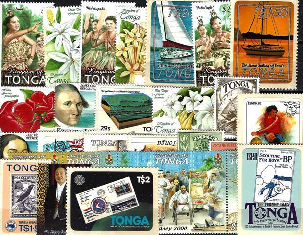 Tonga 200 timbres différents