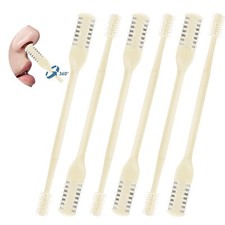 6 Pcs 2 in1 Nasal Hair Cutter, Double Sided Nose Hair Knife,Nostril Hair Remover