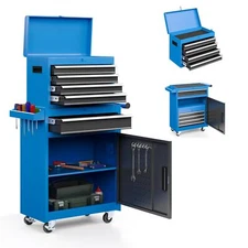 AirWire Tool Chest, 5-Drawer Rolling Tool Storage Cabinet with Detachable Top To