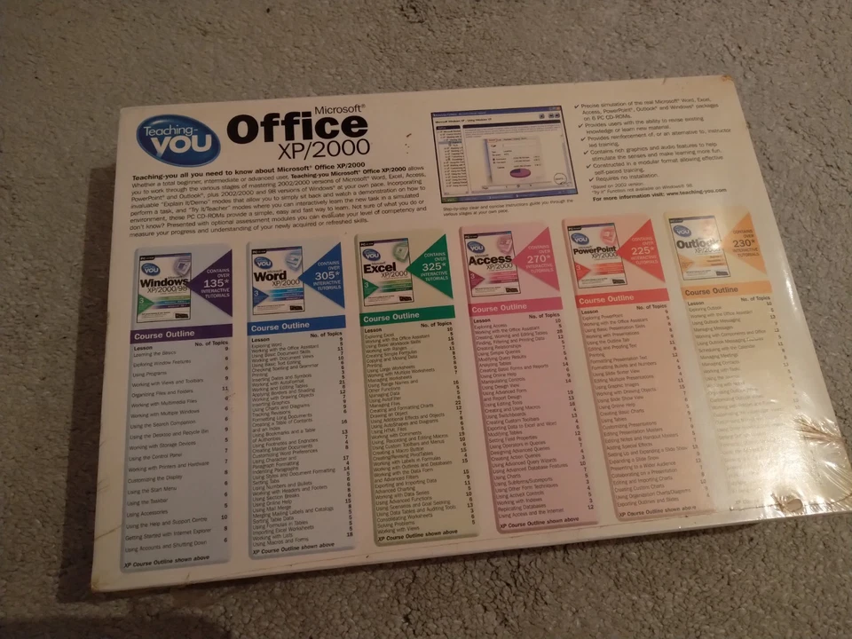 Teaching You Microsoft Office Windows XP/2000 6 Courses CD-ROM Focus Multimedia - Image 2 of 3