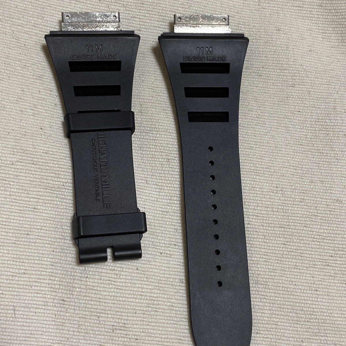 Authentic Richard Mille Black Rubber Strap-Band 11M | eBay Authentic Richard Mille Black Rubber Strap-Band 11M | eBay
