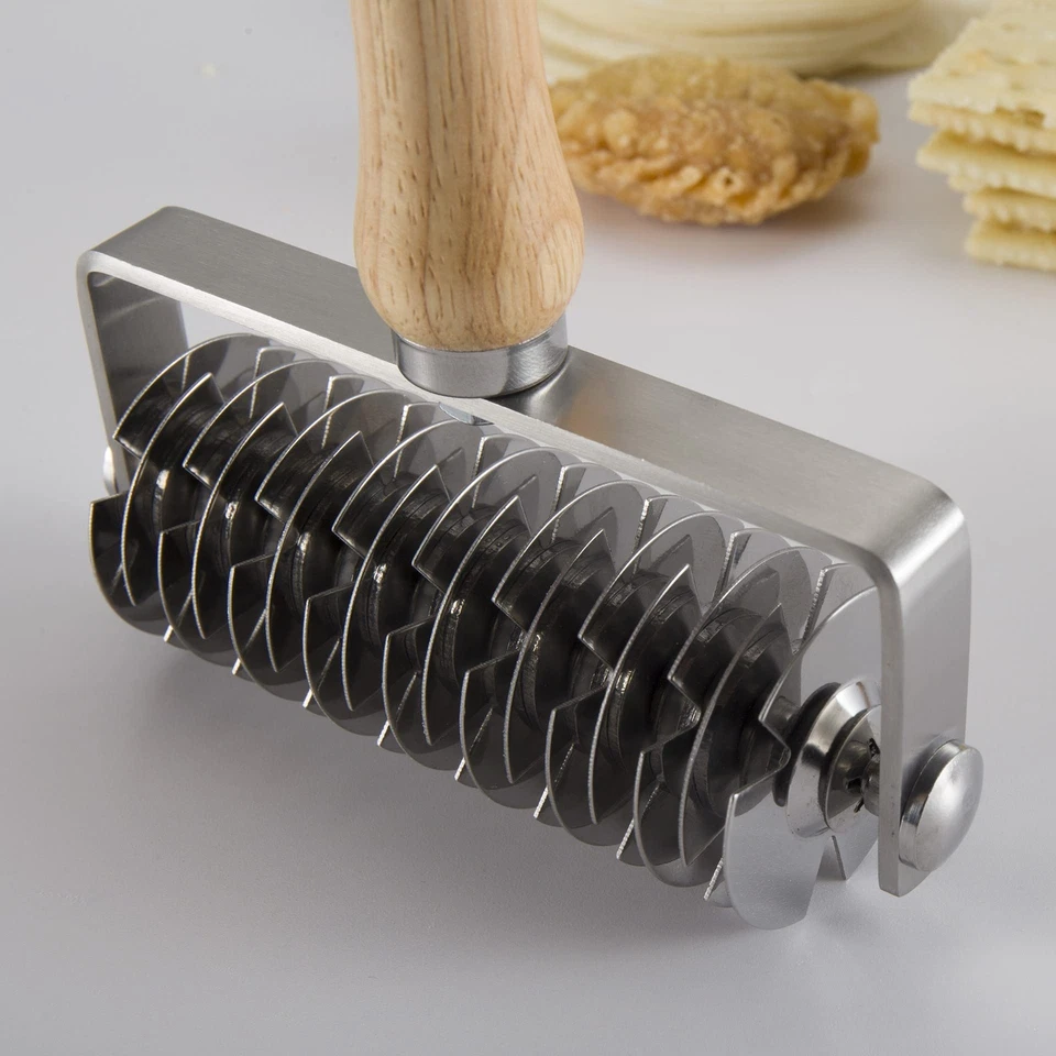 Gitter Teigschneider Kunststoff Teigroller Gitterwalze Gitterschneider Teigwa... - Bild 3 von 4