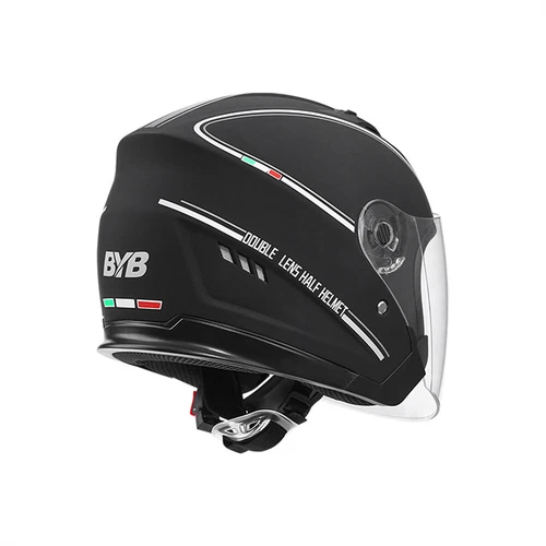 Open Face Helmet Motorcycle Double Lens Flip Up Dual Visor Man Woman lightweight - Picture 12 of 12