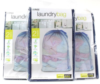 3 Dazz Smart Solutions Laundry Bag 2 Loads Easy Carry Handle 20''W X 30''H