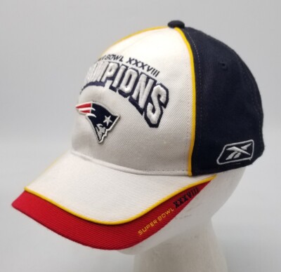 Reebok NFL NEW ENGLAND PATRIOTS Super Bowl XXXVIII 38 Champions Locker Room Hat