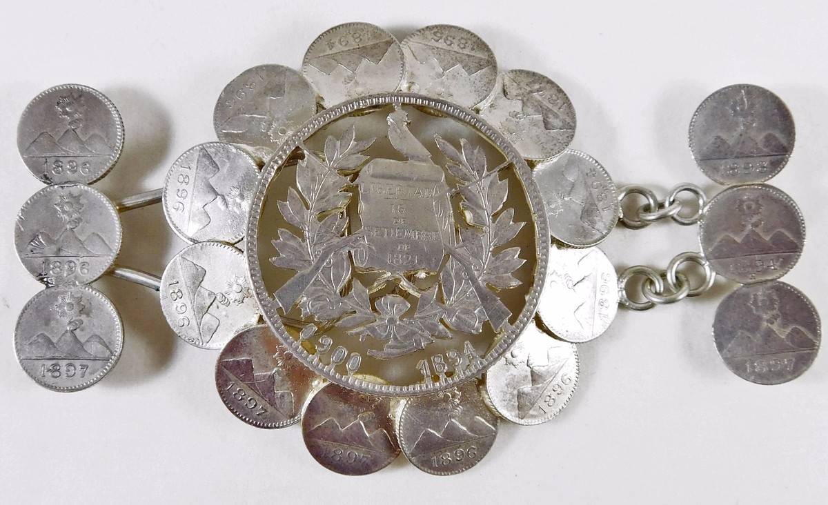 Handcrafted Belt Buckle Made from Silver Guatemalan Coins | eBay display picture 3