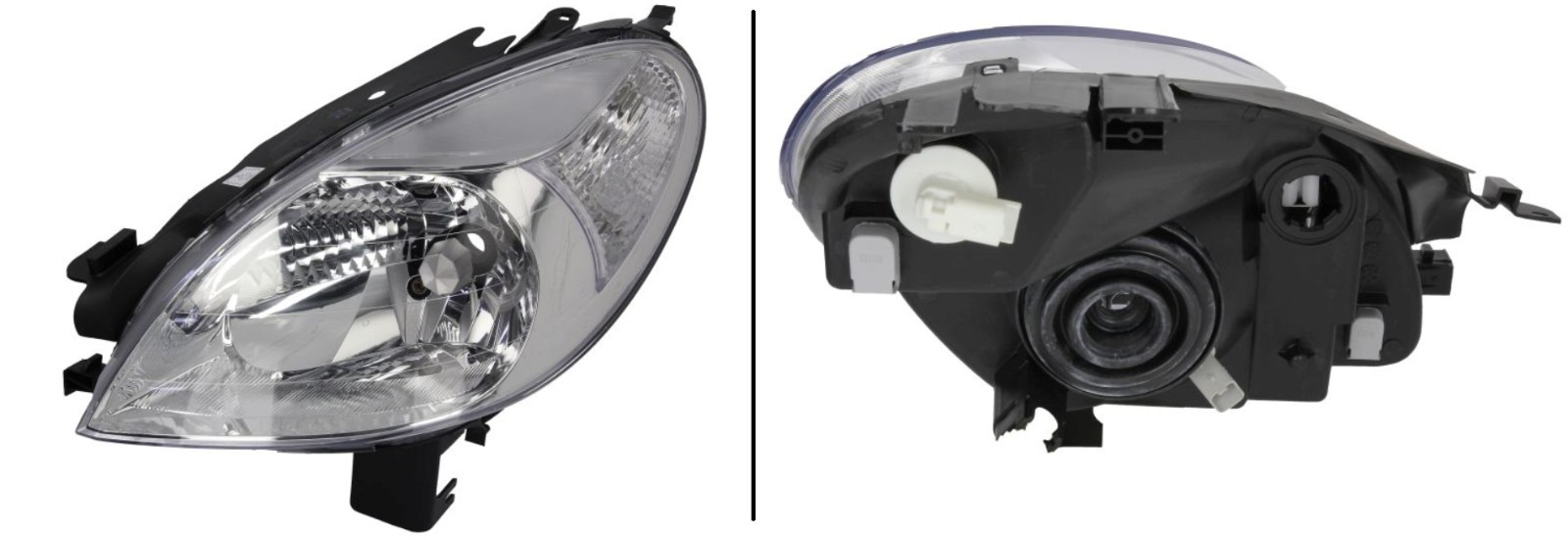 Phare avant gauche électrique H4 teinte chrome pour sécuriser la conduite de nuit en Xsara Picasso