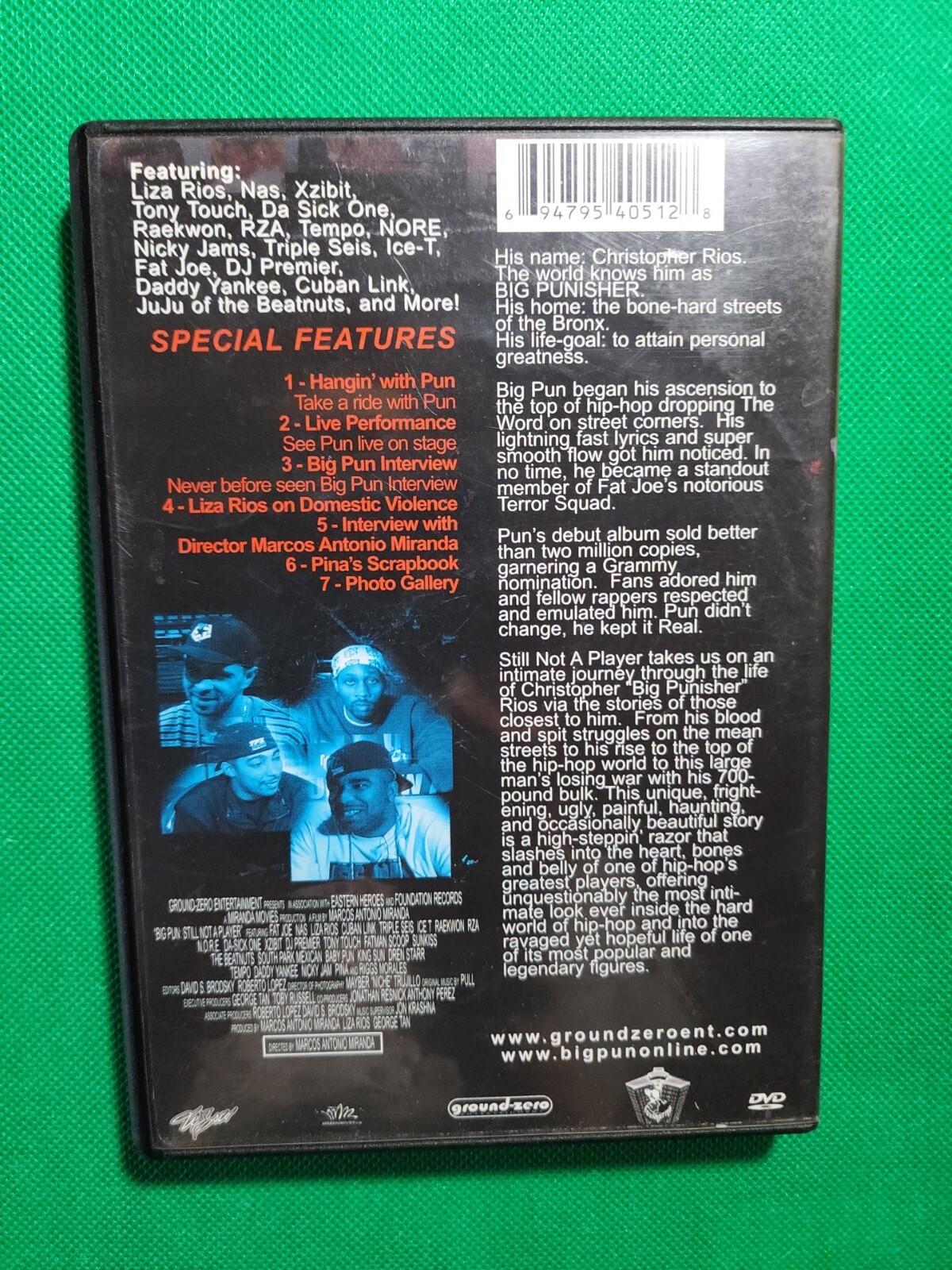 Big Pun: Still Not a Player [PA] DVD (2002, Ground Zero Entertainment)