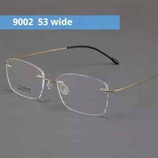 Business Style Rimless Glasses for Men Gold