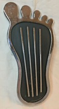 Bare Foot Gas Pedal Vintage Cal Custom Chrome Surfer Man Cave Bar Display Nice
