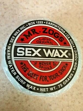 Mr. ZOGS SEX WAX Original Never Spoils "The Best For Your Stick" For Warm Water.