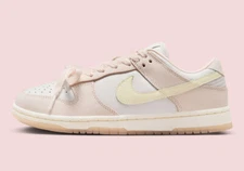 Nike Dunk Low PRM Light Soft Pink Ribbon Laces FB7910-601 sz 11 Women = 9.5 Men