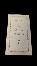 Vintage The Moody Bible Institute Of Chicago Pamphlet Motion Pictures 