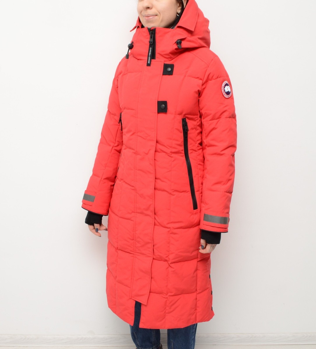 Women's Canada Goose Elmwood Parka Down Puffer Red Jacket Women's Canada Goose Elmwood Parka Down Puffer Red Jacket
