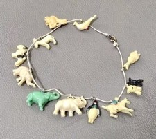 Lot Of 11 Unique Vintage Cracker Jack Celluloid Prize Charms - Elephants Dogs