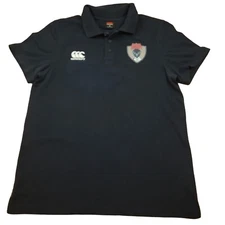 Canterbury Of New Zealand Mens M Shirt Bison Rugby Navy Jersey Polo
