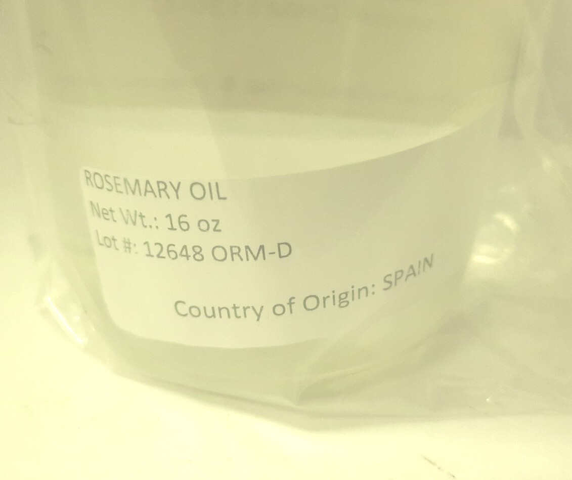 Rosemary Essential Oil 100% Pure For Aromatherapy Mist Use 16 Oz Sealed Spain