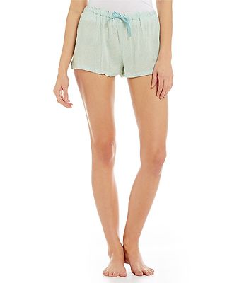 Calvin Klein Shorts Green Graffiti Floral Print Sleep Shorts S, M, L