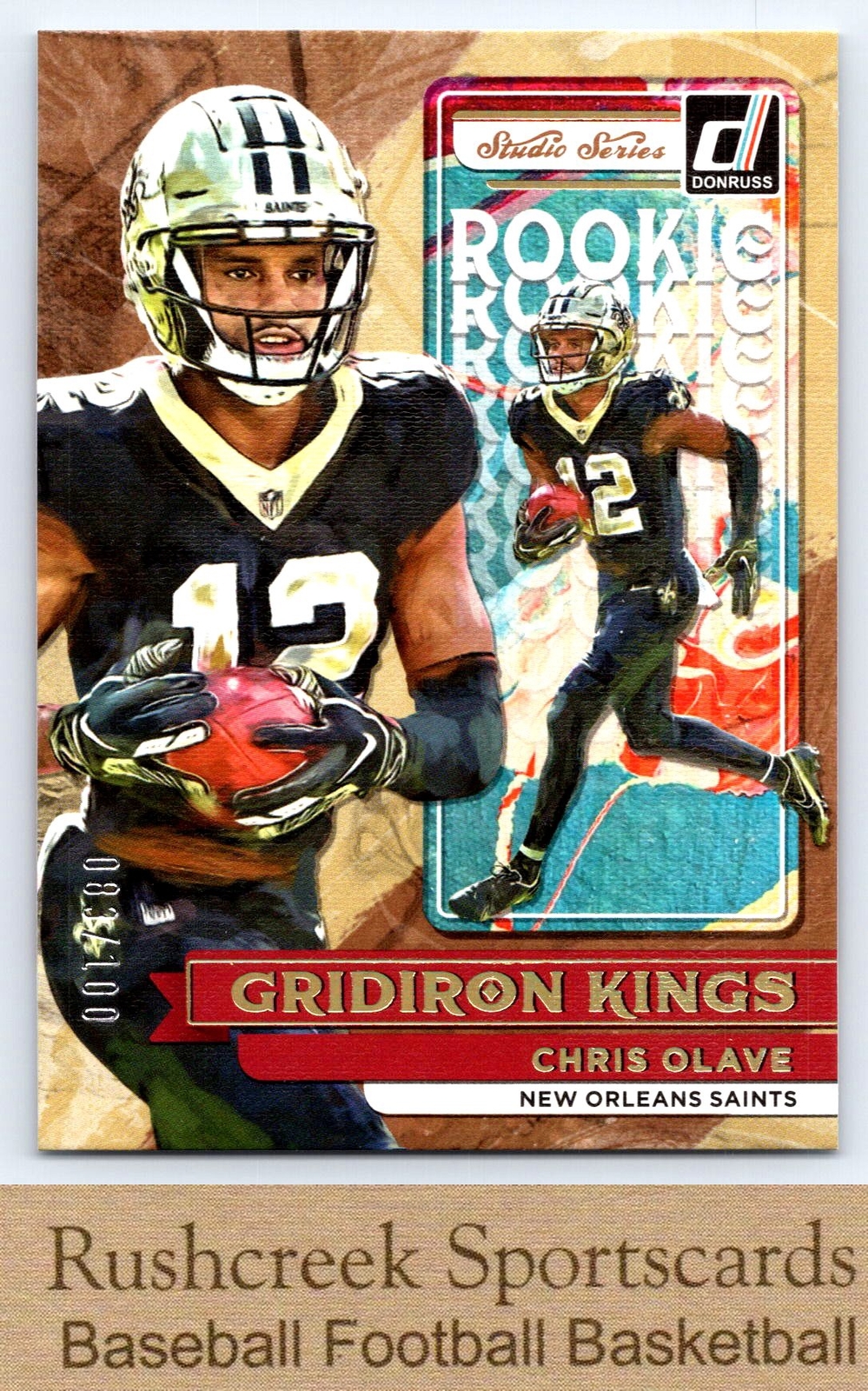 2022 Donruss #RGK-8 Chris Olave Rookie Gridiron Kings Studio Series /100