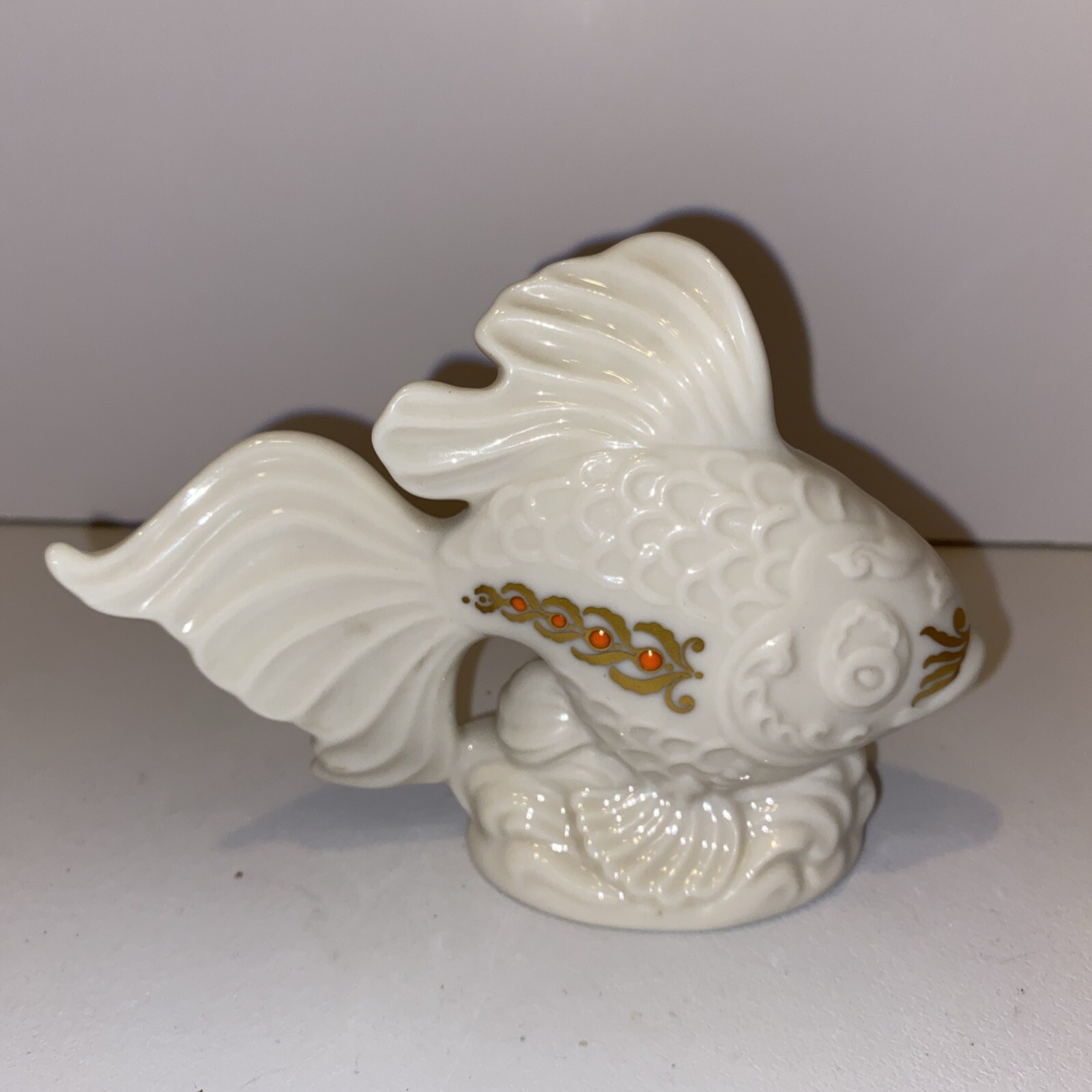 LENOX FISH FIGURINE Gold Fish Koi