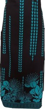 Pareo Hawaiian Bikini Swimwear Cover Up Beach Sarong Lava Wrap - Espresso Teal