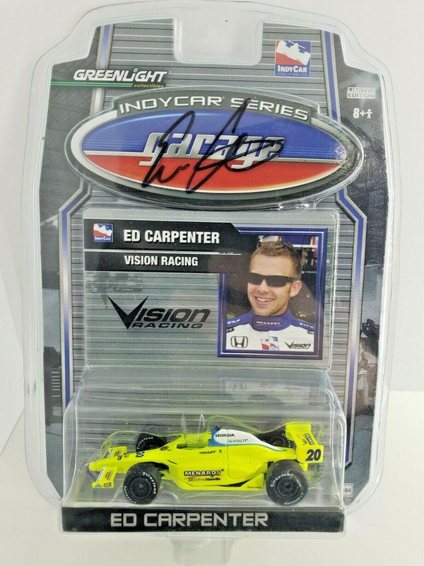 Greenlight 2008 Ed Carpenter #20 Menards Vision Signed 1/64 Autographed w/COA