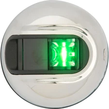 Attwood LightArmor Vertical Surface Mount Navigation Light - Starboard (Green) -