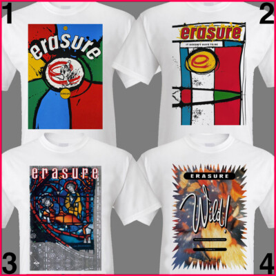 Erasure T-SHIRT, The Circus, Wild! Elektronische Musik 1980er Jahre Vince Clarke, Andy Bell