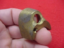 Muzzleloader Rifle Nose Cap- 1" Hex Barrel-Brass -1 Screw Hole-New Old Stock (B)