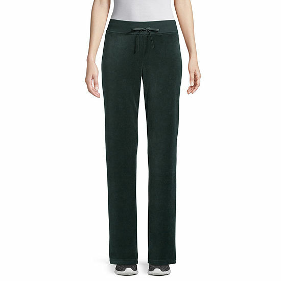 St. John's Bay Active Velour Women's Sweatpants Mid Rise