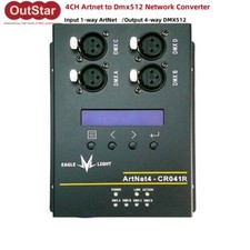 4CH Artnet to Dmx512 Conversion Artnet Dmx512 Network Converter ArtNet4-CR041R