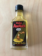 Flasche „Kleines Arschloch“ Citron m Vodka, W Moers Kult; 0,02 l; 15% Vol.