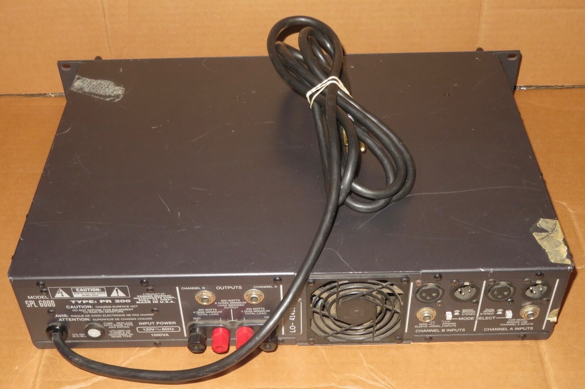 Sunn SPL 6000 Power Amp Amplifier AS IS for parts Repair project