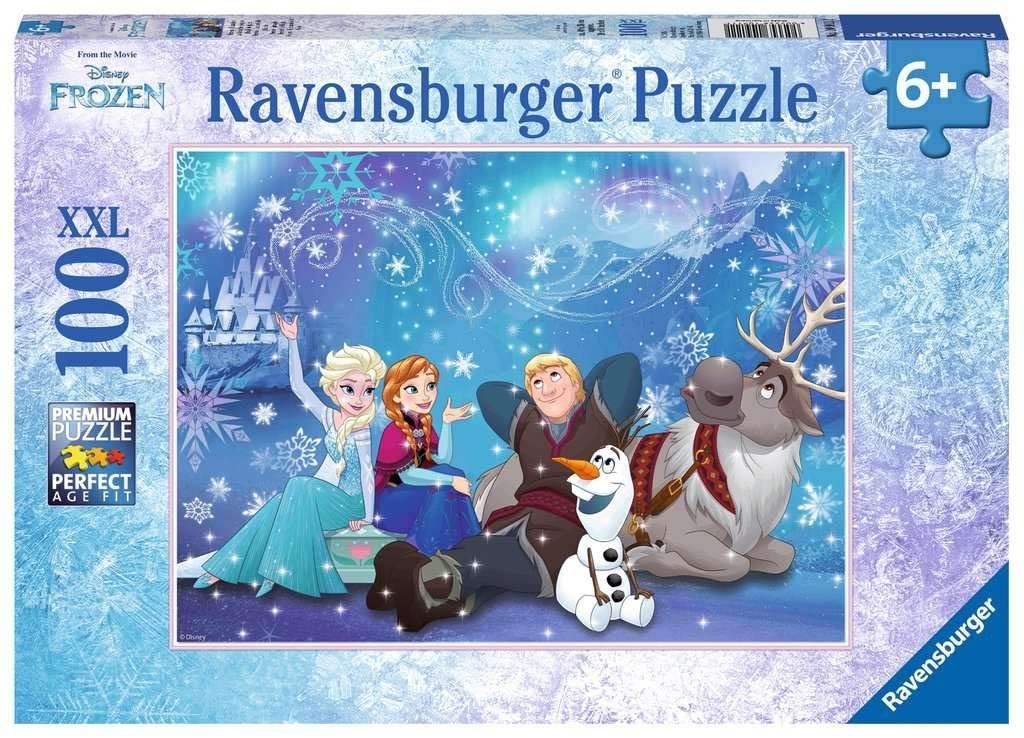 Puzzle 100 pièces XXL Ravensburger Reine des Neiges en carton premium ultra résistant