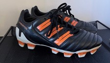 🔥 Vintage adidas adiPower Predator TRX FG Boys US 3 Black Warning Rare 🔥