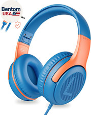 Kids Headphones Wired Toddler Headphones with Microphone, Over-Ear Headphones, 8