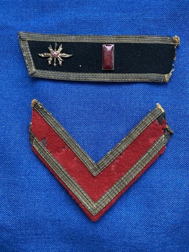 USSR Soviet Russian WW2 Red Army genuine M1935 rank insignia. Captain. Original.