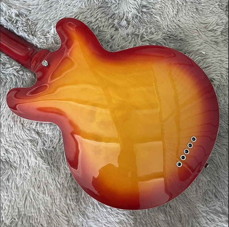 Бас-гитара Semi Hollow Body 335 1952 EB2 BASS Cherry Burst 5-струнные звукосниматели H - Изображение 4 из 4