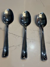 Dash of That Stainless Soup Spoons Lot Of 3 Modern Curve Flatware